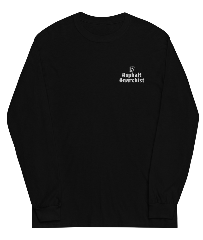 
                  
                    The Hellraiser Long Sleeve Shirt from Asphalt Anarchist Clothing Co. HOT ROD KUSTOM KULTURE APPAREL & PRODUCTS
                  
                