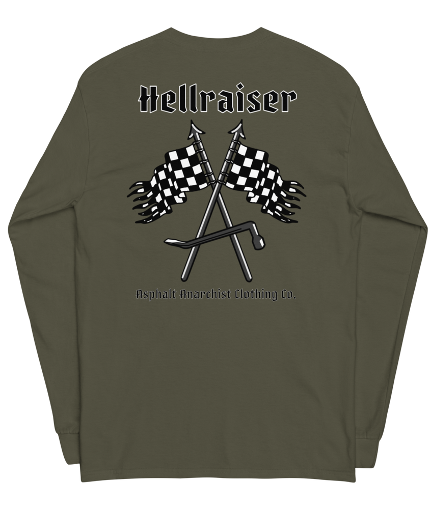 
                  
                    The Hellraiser Long Sleeve Shirt from Asphalt Anarchist Clothing Co. HOT ROD KUSTOM KULTURE APPAREL & PRODUCTS
                  
                