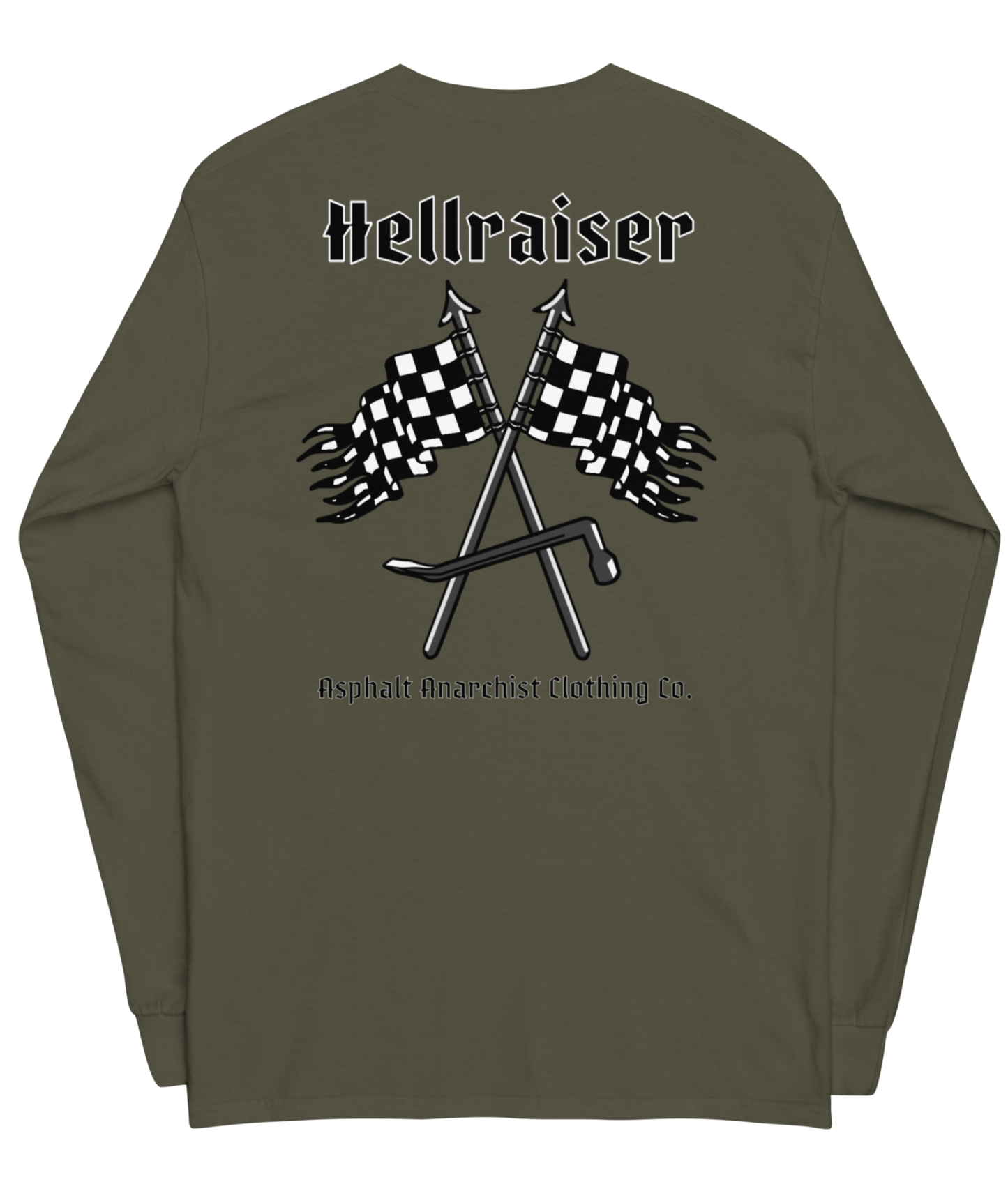 
                  
                    The Hellraiser Long Sleeve Shirt from Asphalt Anarchist Clothing Co. HOT ROD KUSTOM KULTURE APPAREL & PRODUCTS
                  
                
