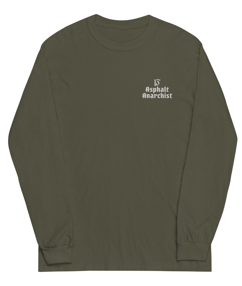 
                  
                    The Hellraiser Long Sleeve Shirt from Asphalt Anarchist Clothing Co. HOT ROD KUSTOM KULTURE APPAREL & PRODUCTS
                  
                