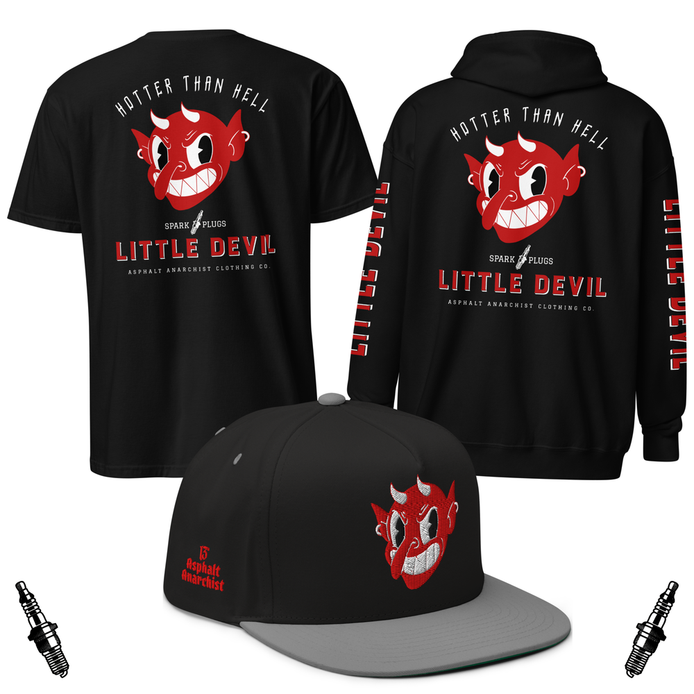 Little Devil Collection from Asphalt Anarchist Clothing Co. OLD SKOOL HOT ROD CLOTHING & PRODUCTS