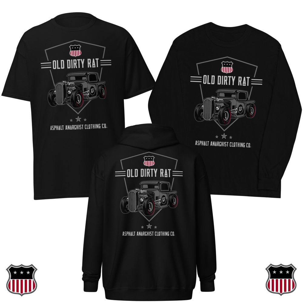 Old Dirty Rat Collection from Asphalt Anarchist Clothing Co.

OLD SKOOL HOT ROD CLOTHING & PRODUCTS

Kustom Kulture, Rat Rod, Hot Rod, Biker, Skater, Gearhead, Greaser, Tattoo


