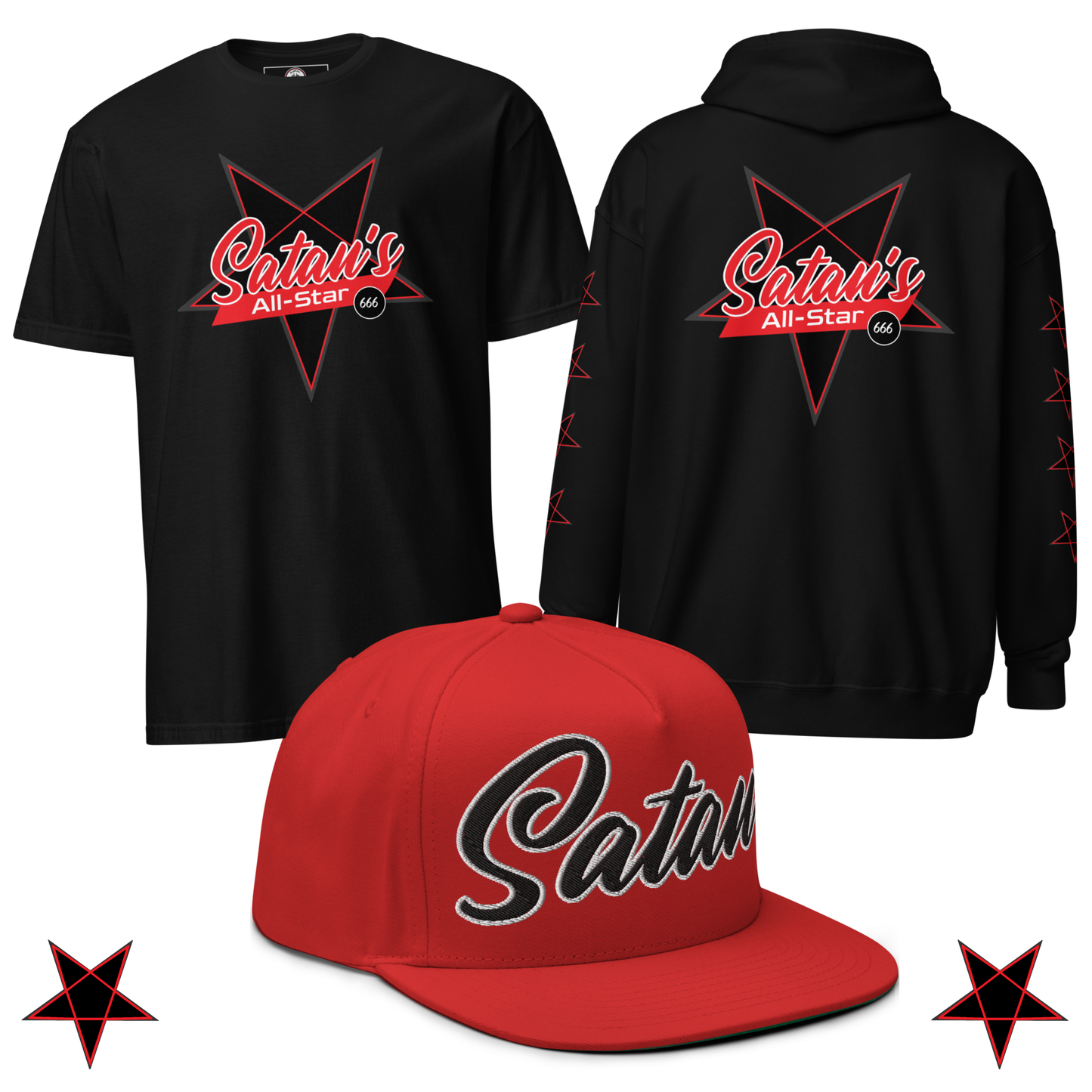 Satan's All Star Collection from Asphalt Anarchist Clothing Co. OLD SKOOL HOT ROD CLOTHING & PRODUCTS