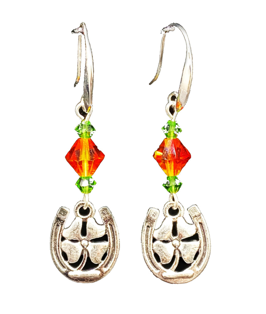 
                  
                    Lucky F*cker Horseshoe & Clover Charm Earrings from Neanie-Bot Handmade Jewelry Creations Treasures From a Robot Brain
                  
                
